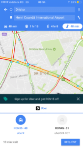 Uber_Google_Maps_Dristor_Aeroport