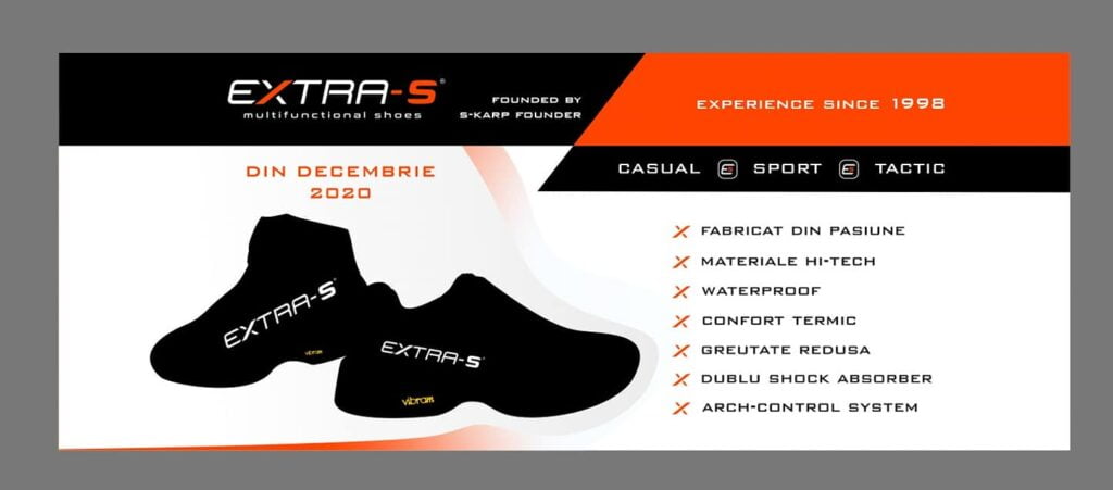 Fondatorul brandului S-Karp, Radu Jitaru, lansează un nou brand de încălțăminte: Extra-S