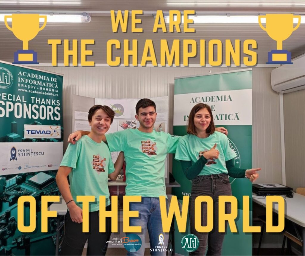 concurs robotica locul 1 mondial trei elevi brasoveni 