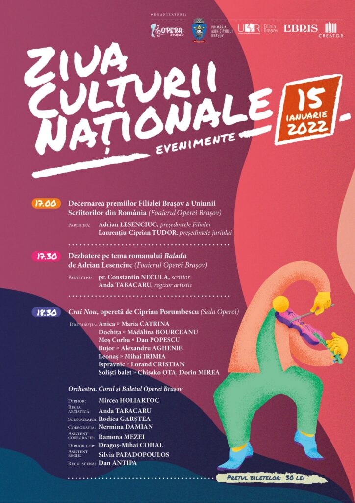 ziua culturii nationale opera brasov crai nou de ciprian porumbescu