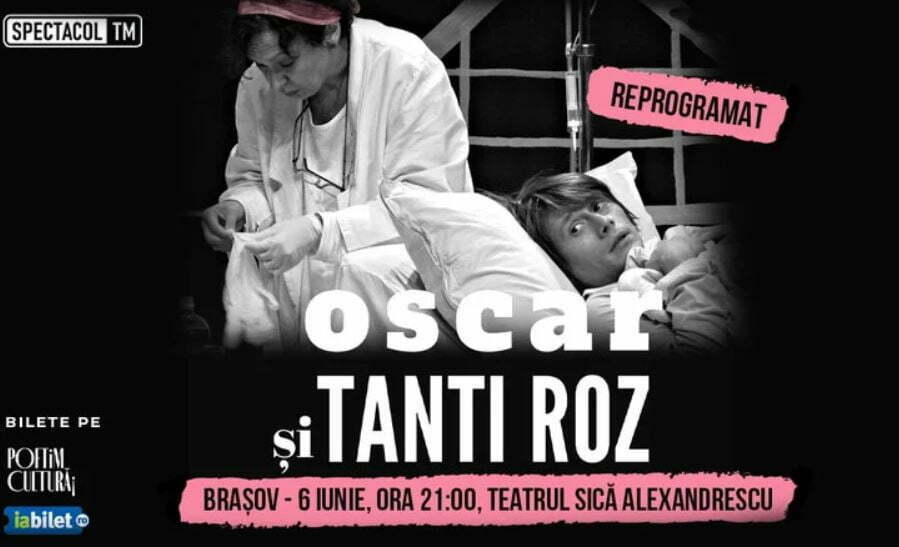 Oana Pellea și Marius Manole urcă în această seară pe scena Teatrului Sică Alexandrescu, în spectacolul „Oscar și Tanti Roz”
