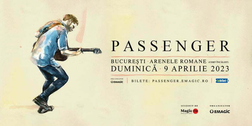 Concertul Passenger, care urma să aibă loc pe 1 iulie la Arenele Romane, se reprogramează pentru 9 aprilie 2023: „Eram tare nerăbdător să vin și să cânt în fața voastră”