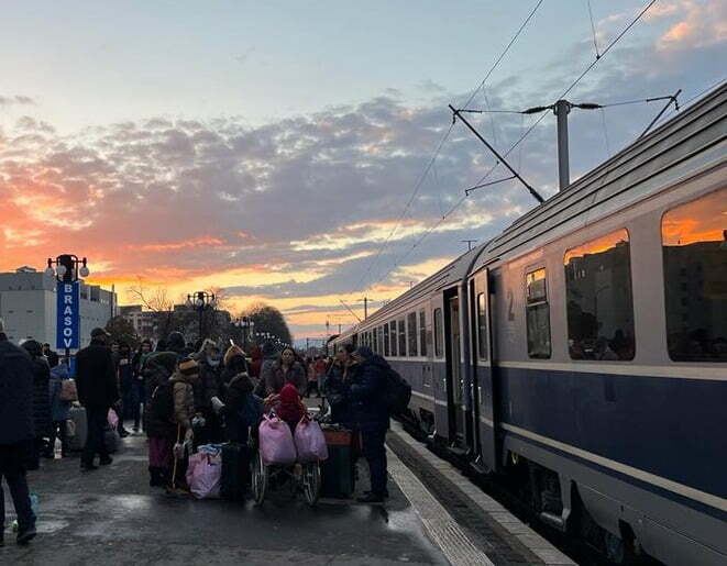 Decont de peste 30 de milioane de lei pentru călătoriile cu trenul ale refugiaților ucraineni prin România