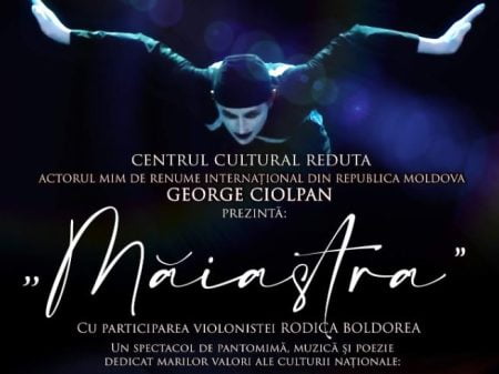 Brașovenii, invitați la un spectacol inedit de pantomimă, muzică și poezie dedicat marilor valori ale culturii naționale. Evenimentul va avea loc la Centrul Cultural Reduta pe 8 decembrie