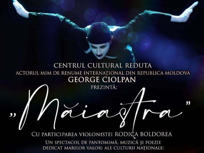 Brașovenii, invitați la un spectacol inedit de panomimă, muzică și poezie dedicat marilor valori ale culturii naționale. Evenimentul va avea loc la Centrul Cultural Reduta pe 8 decembrie 